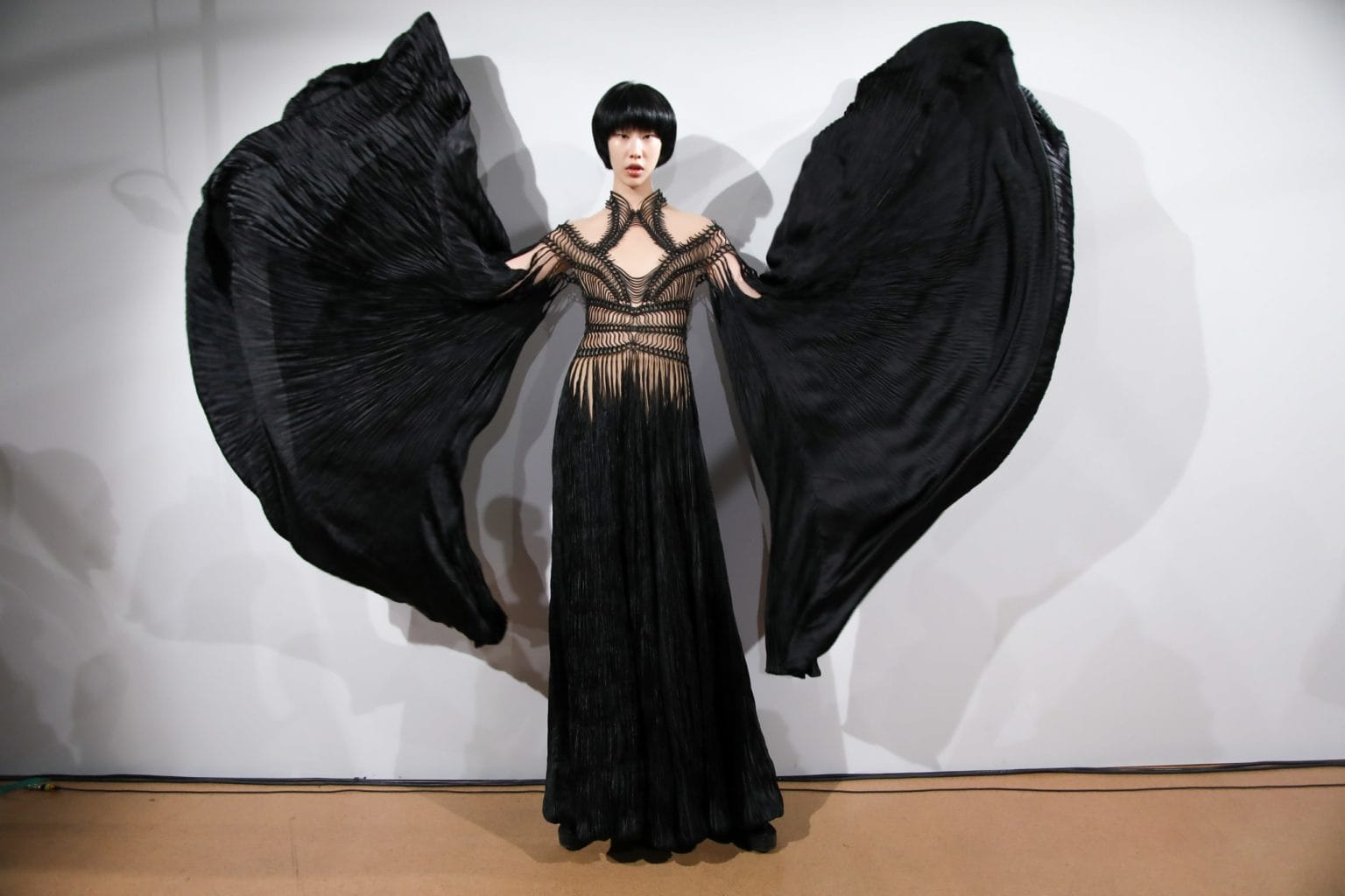 Iris Van Herpen show, backstage, Couture Spring Summer 2020, Paris Fashion Week