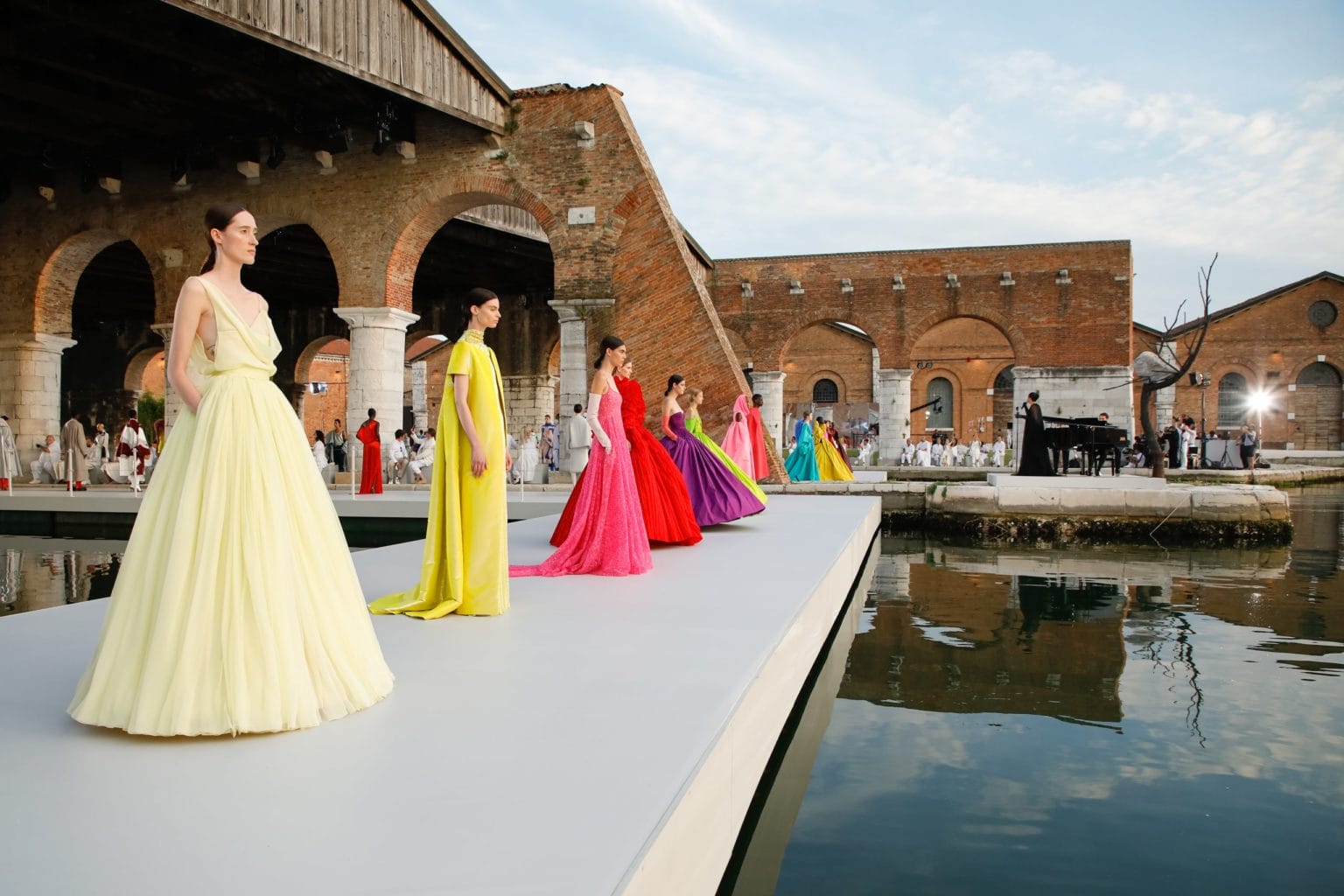 Valentino Fashion show, Runway, Fall Winter 2021, Venice