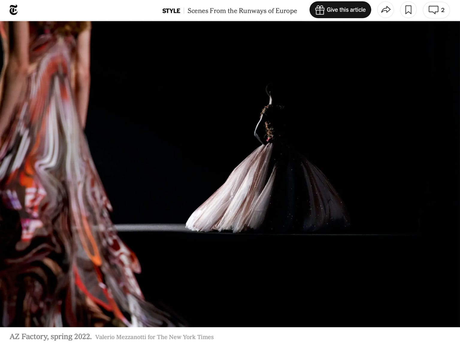 AZ Factory Fashion Show, Photo by Valerio Mezzanotti for The New York Times