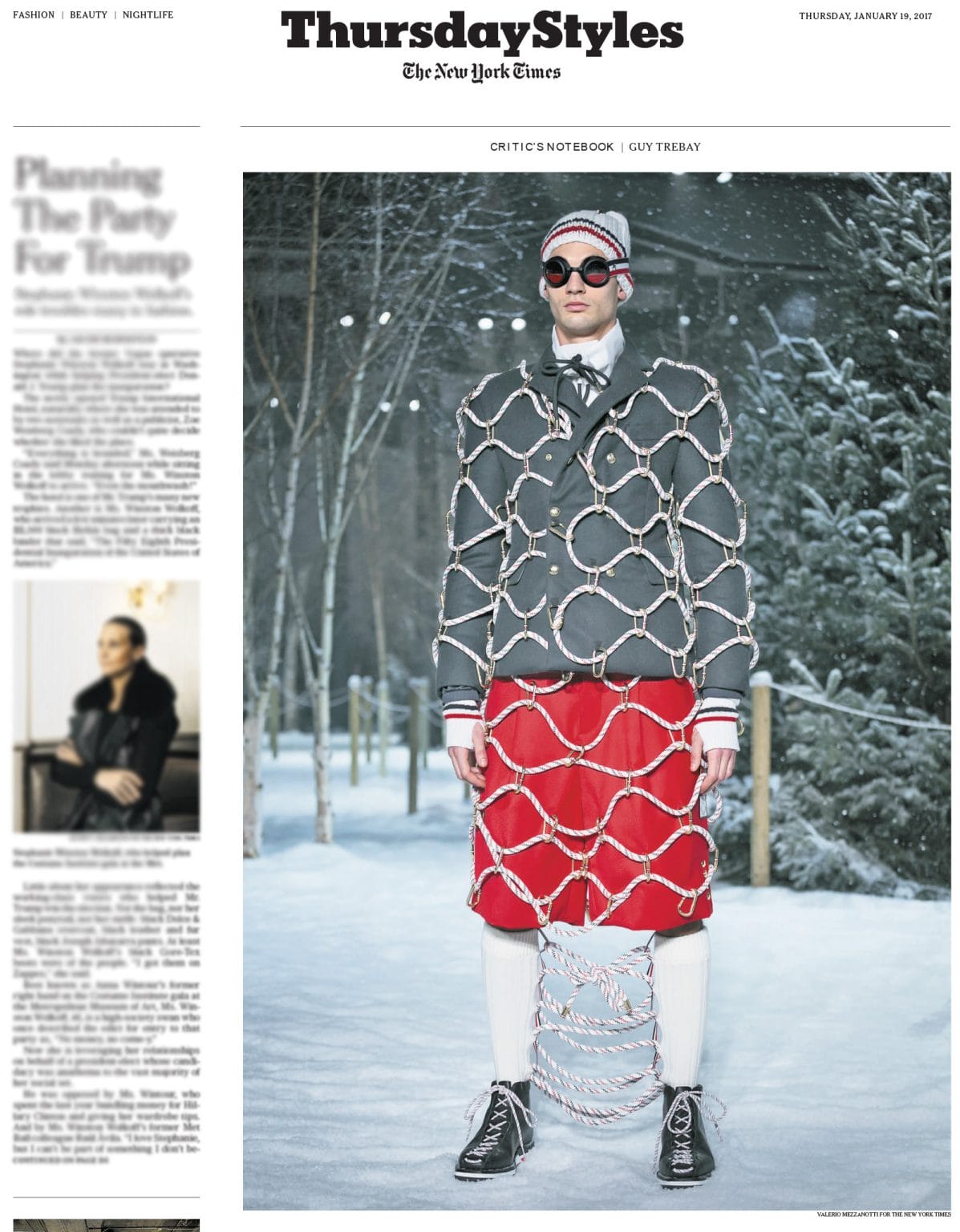 Thom Browne Fashion show, Photo by Valerio Mezzanotti for The New York Times